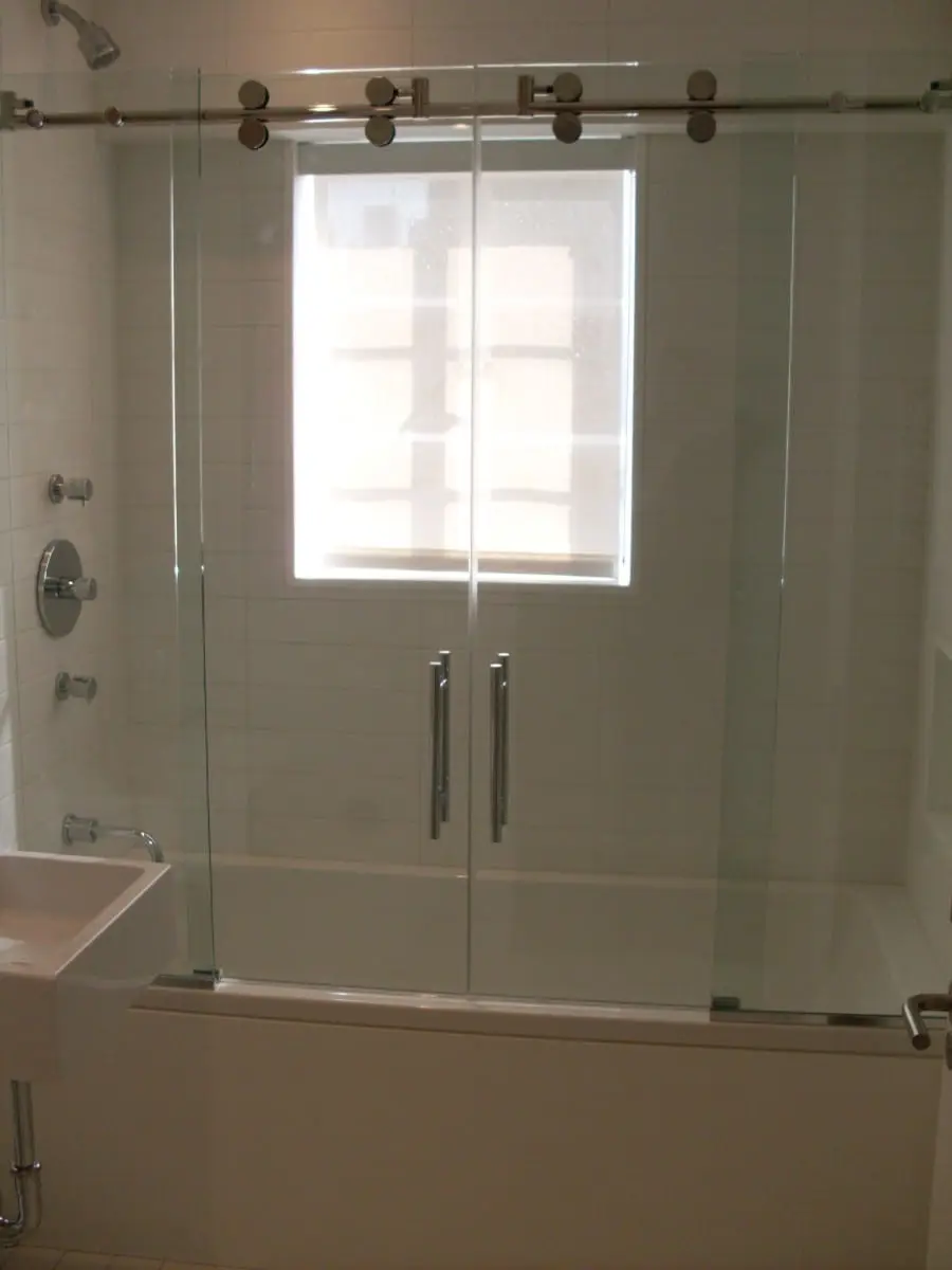 Serenity shower door installed by ABC