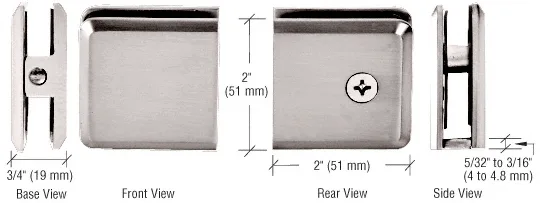 BCU4BN shower door hardware