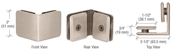 BGC90BN shower door hardware