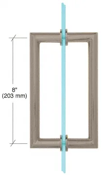 MT8X8BN shower door hardware