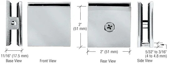 SCU4BN shower door hardware