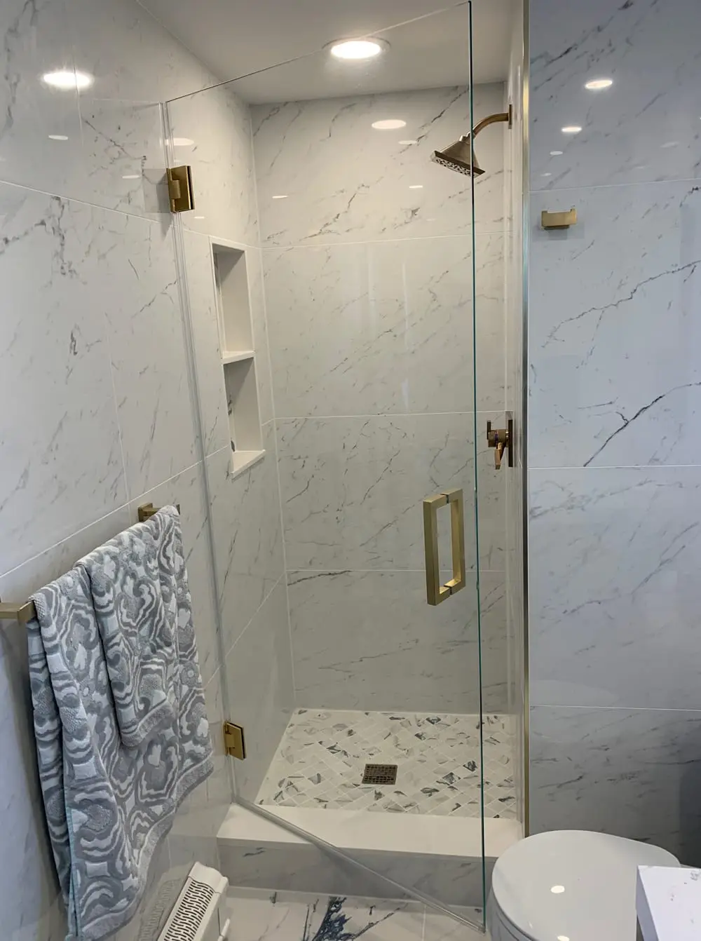 Single Door shower door installed by ABC