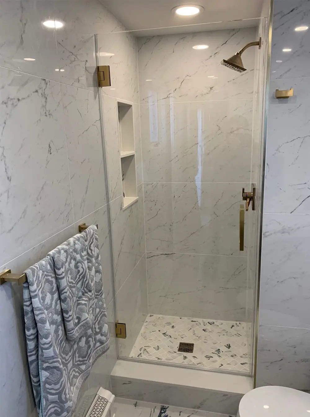 Single Door shower door installed by ABC