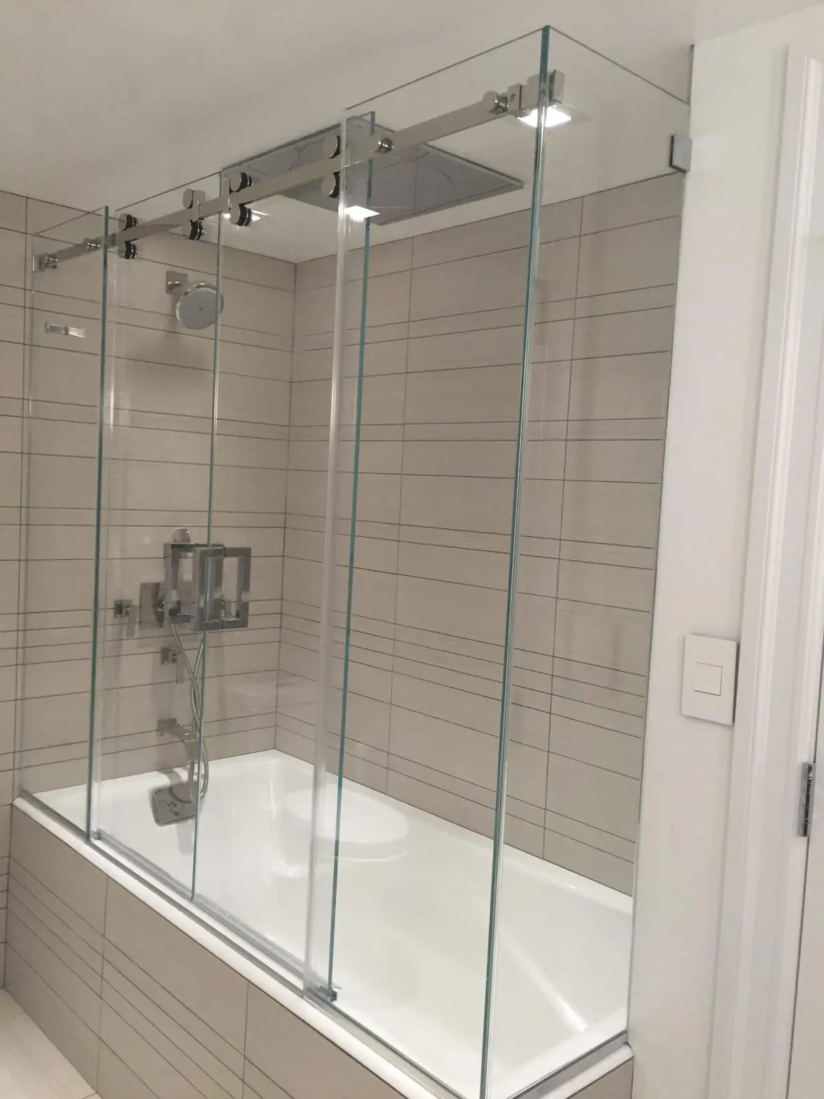 Serenity shower door installed by ABC