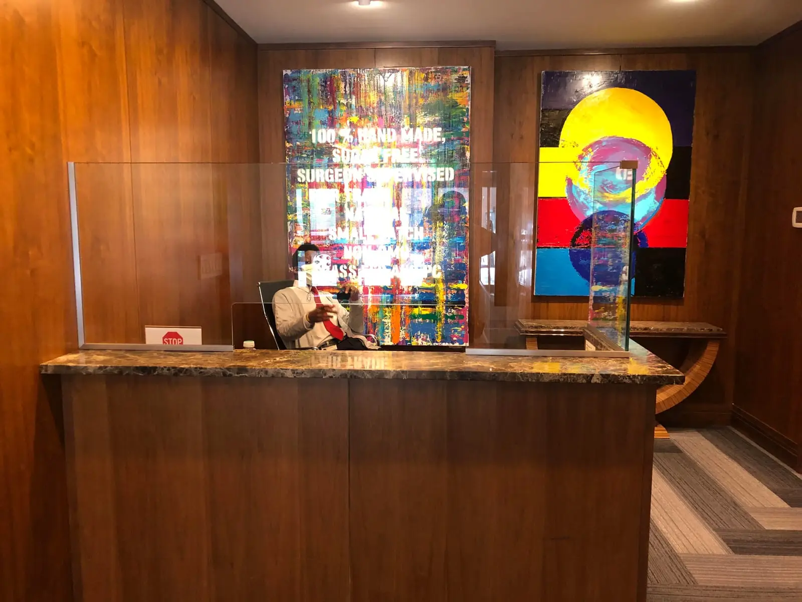 Waiting Area Sneeze Guards