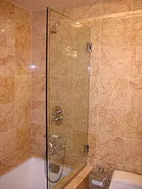 Splash Guards shower door installed by ABC