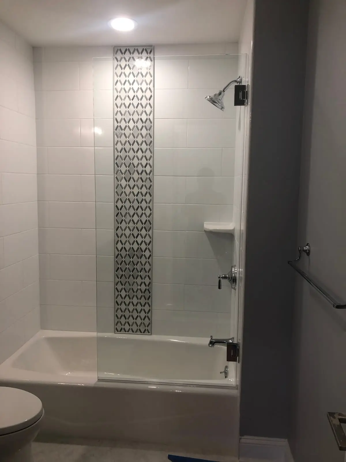 Splash Guards shower door installed by ABC