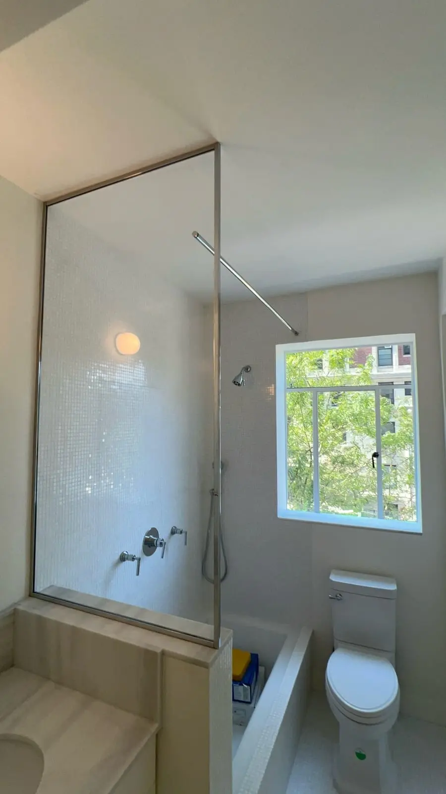 Splash Guards shower door installed by ABC