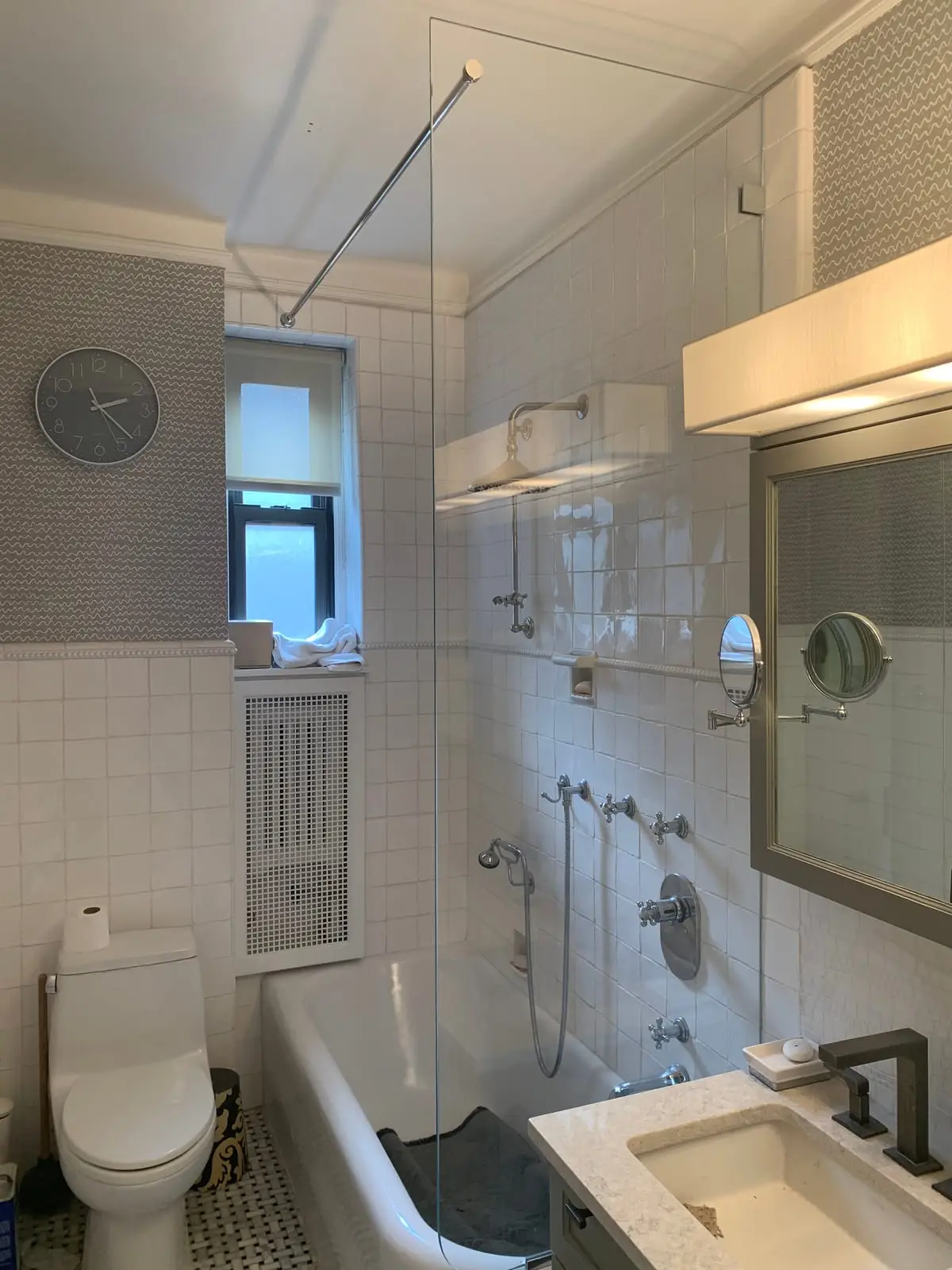 Splash Guards shower door installed by ABC