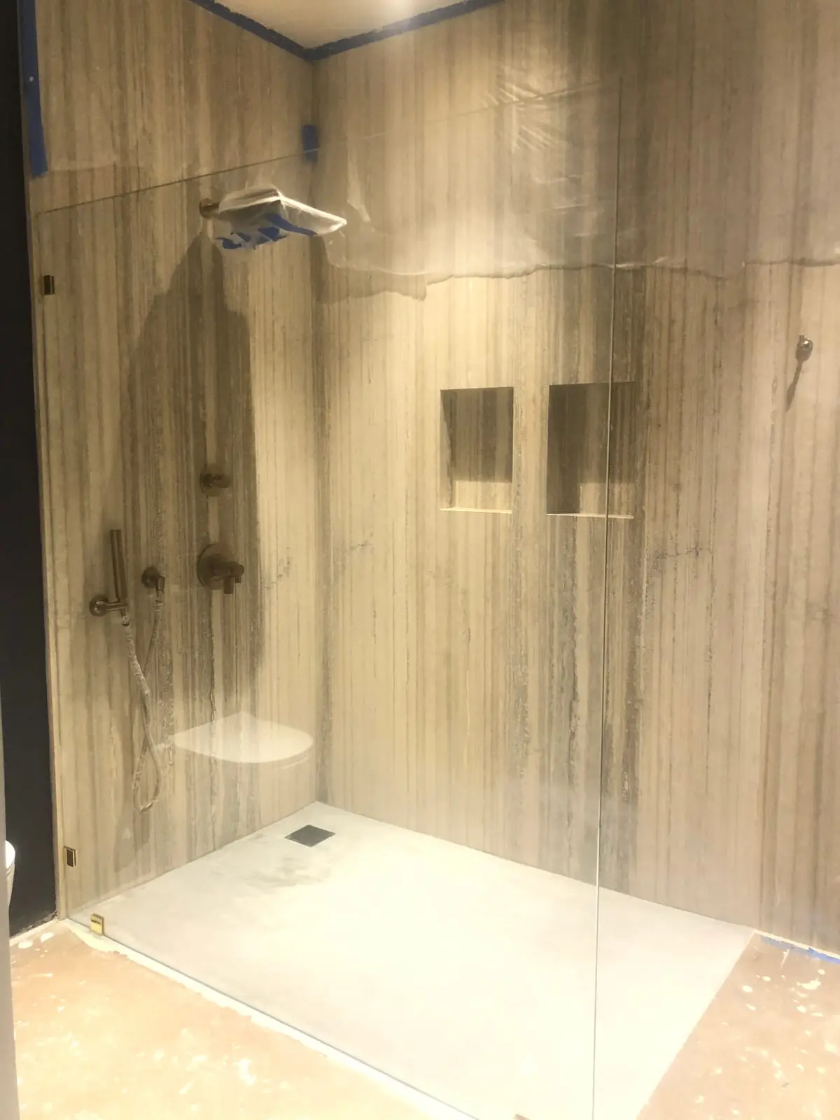 Splash Guards shower door installed by ABC