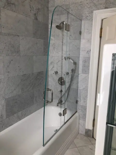 Splash Guards shower door installed by ABC