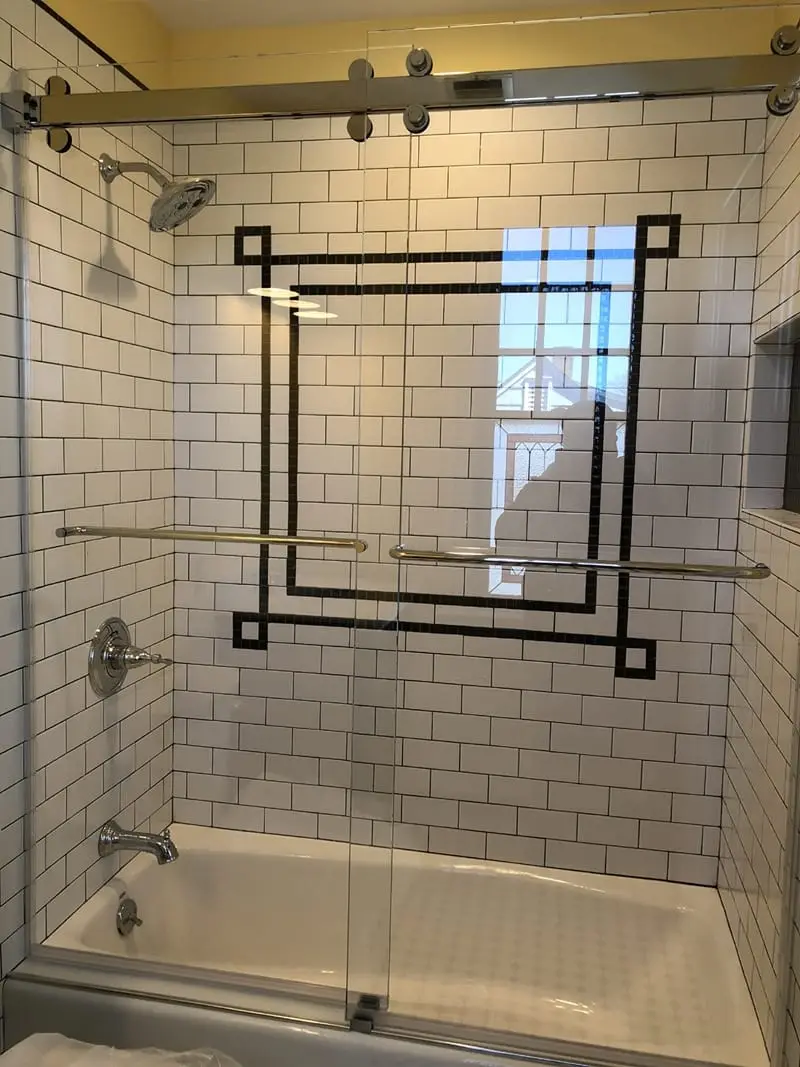 Cambridge shower door installed by ABC