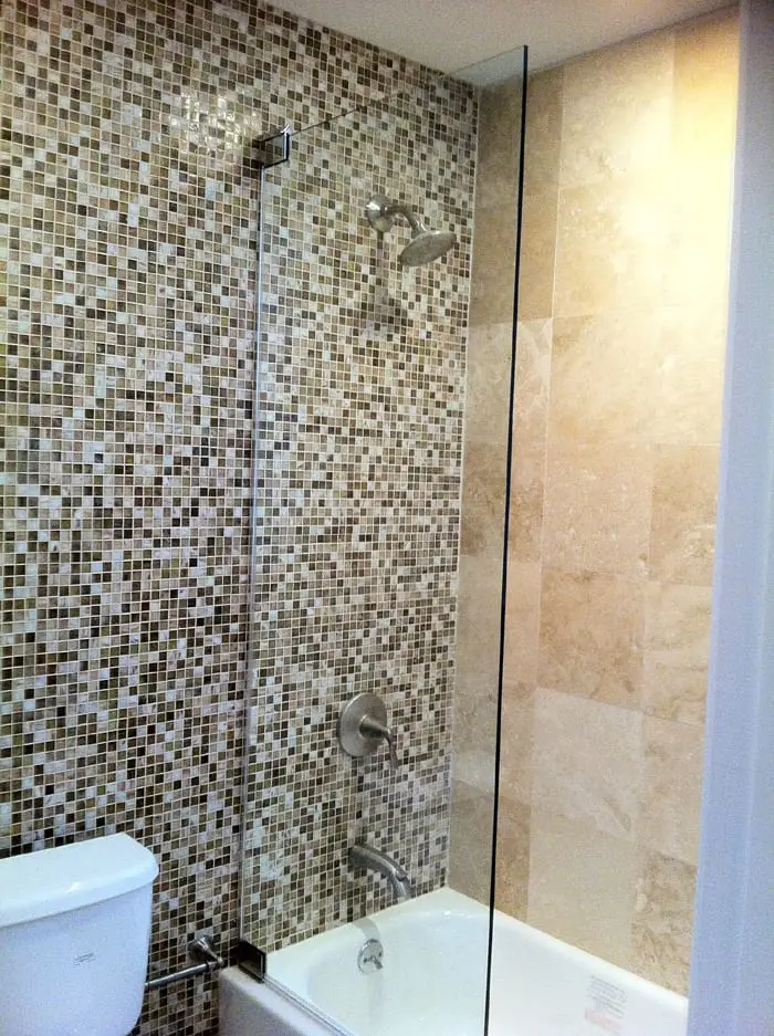 Splash Guards shower door installed by ABC